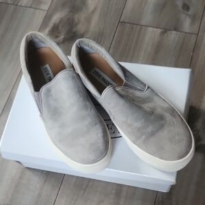 Steve Madden Gray Loafers Slip-On Shoes 7.5